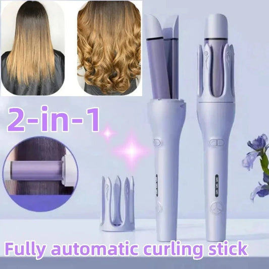 New 2 In 1 Automatic Hair Curler Straightener Magic Curler Beauty dealsniper-net