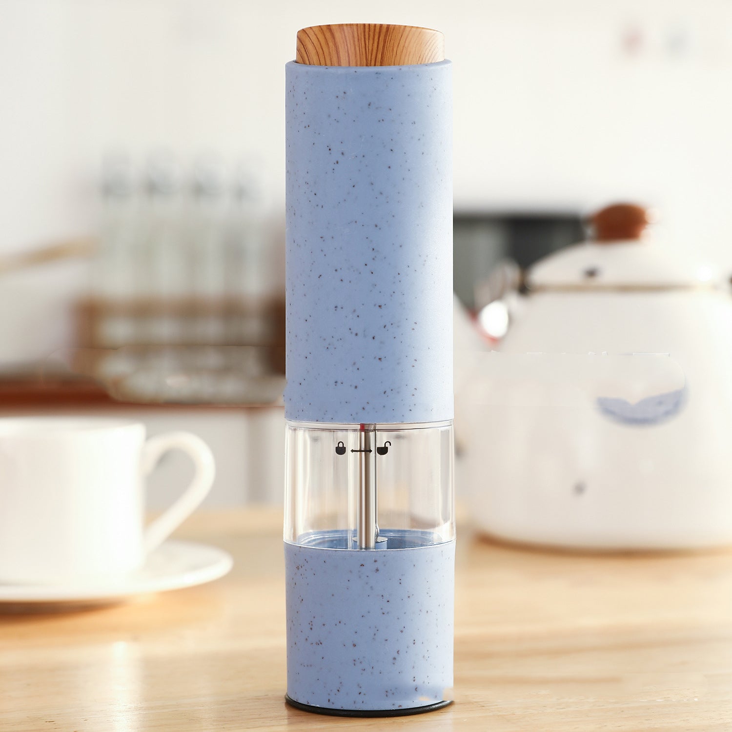 New Wheat Straw Pepper Mill Set Kitchen Gym From House Blue
