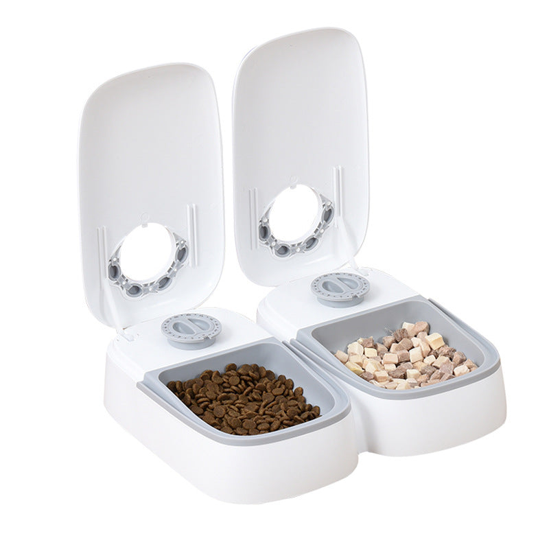 Pet Automatic Timing Feeder Puppy Pets Gym From House