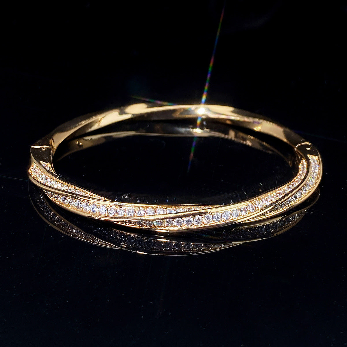 Trendy And Exquisite Fashion Full-Zirconia Women's Bracelet Jewelry Gym From House
