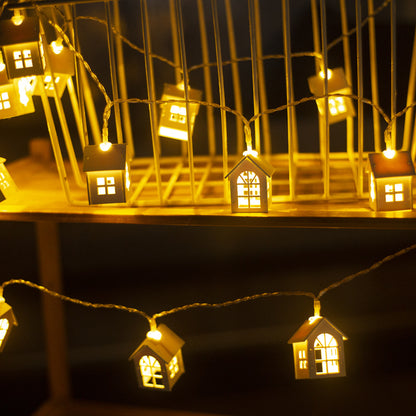 New House Shape LED String Lights Christmas Decoration String Lights