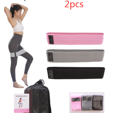 Yoga Stretch Band Squat Resistance Band Training Braided Elastic Band Sports DealSniper.net 2pcs Sets