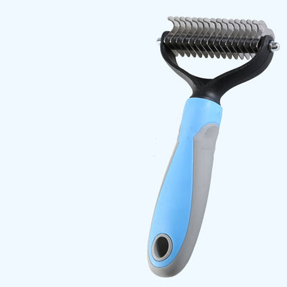 Pets Fur Knot Cutter Dog Grooming Shedding Tools Pets Gym From House AD903 Large Blue