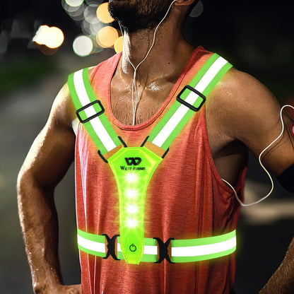 Outdoor Night Run Reflective Vest Riding Warning Light Outdoor dealsniper-net