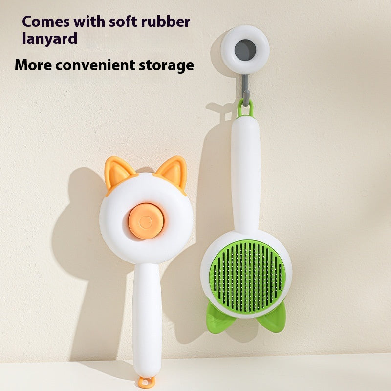 Pet Dog Brush Cat Comb Self Cleaning Pet Hair Remover Brush Pets Gym From House