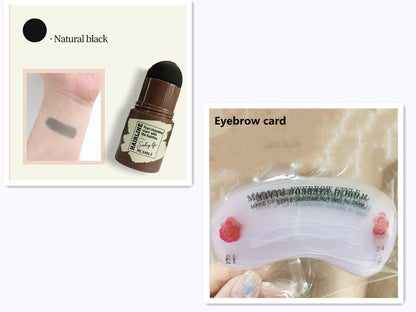 Brow Stamp Shaping Kit Eyebrow Stamp Waterproof Long Lasting Beauty Gym From House B combination
