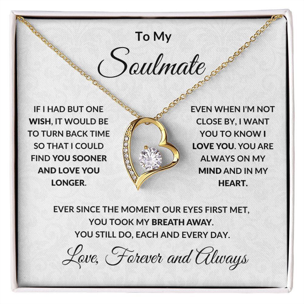 Gift For Women Wife Her Girlfriend Necklace Stainless Steel Jewelry dealsniper-net Gold Ordinary Gift Box