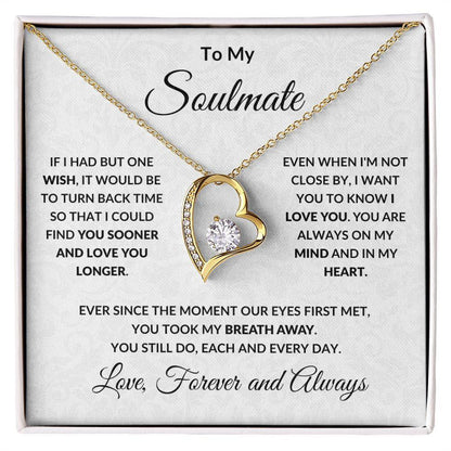 Gift For Women Wife Her Girlfriend Necklace Stainless Steel Jewelry dealsniper-net Gold Ordinary Gift Box