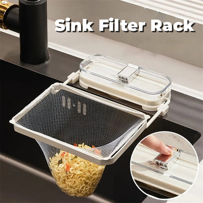 Kitchen Sink Filter Rack Suction Cup Disposable Leftover