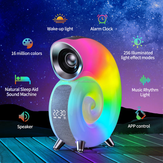 Conch Smart RGB Atmosphere Light Bluetooth Speaker Gadgets dealsniper-net