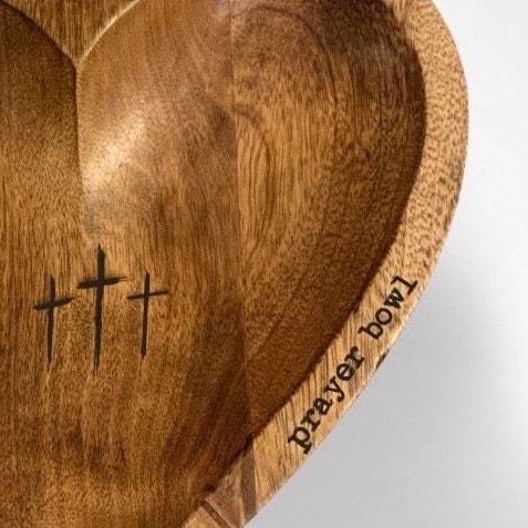 Heart Prayer Bowl Gift Wooden