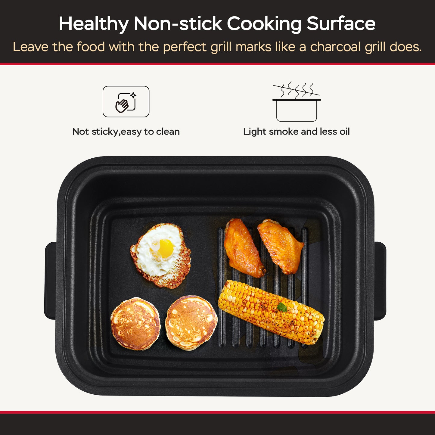 Geek Chef 7 In1 Smokeless Electric Indoor Grill With Air Fry, Home dealsniper-net