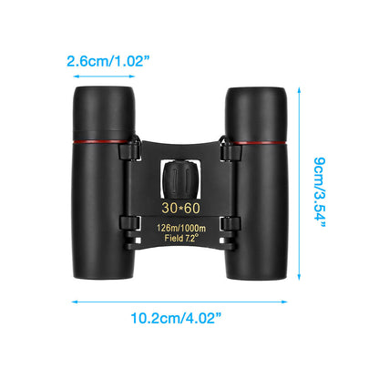 Binoculars 30x60 Zoom Travel Compact Folding Telescope Hunting Outdoor DealSniper.net