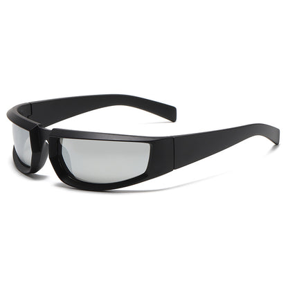 Fashion New Personality Cycling Sports Trend Sunglasses Men Gym From House Sand black white mercury C5 No