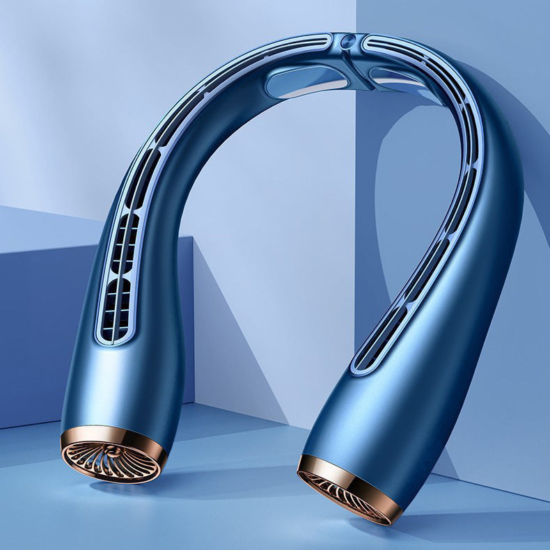 Summer Fan Portable Little Fan Charging Mute Bladeless Outdoor DealSniper.net Blue 4000mAh