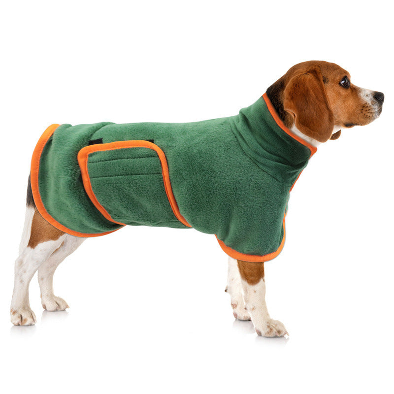 Dog Bathrobe Pet Drying Coat Microfiber Absorbent Towel Pets Gym From House