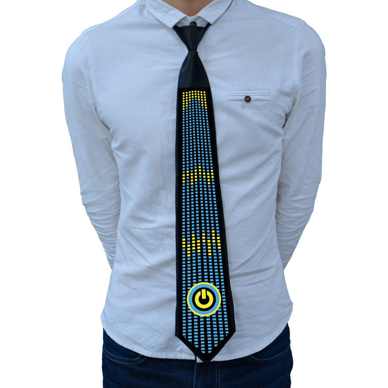 Christmas Ball Party Performance Glowing Necktie Holidays DealSniper.net FG TA 03
