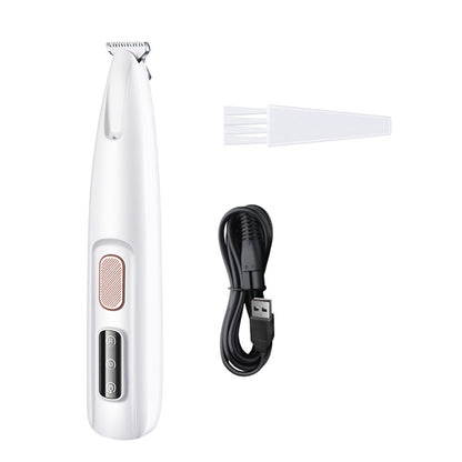 Pets Dog Paw Trimmer With LED Light Dog Clippers Pets dealsniper-net White