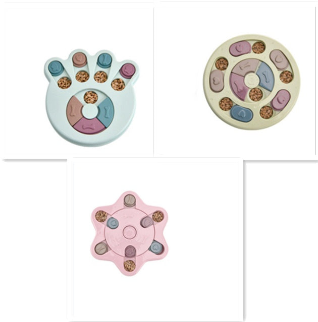 Dog Puzzle Toys Increase IQ Interactive Slow Dispensing Feeding Pets Gym From House Blue Green Pink Set