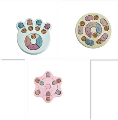 Dog Puzzle Toys Increase IQ Interactive Slow Dispensing Feeding Pets Gym From House Blue Green Pink Set