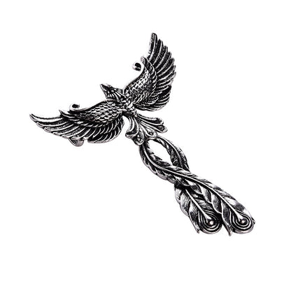 Fashion Alloy Big Phoenix Pendant Necklace Jewelry dealsniper-net Pendant