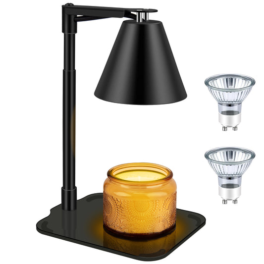 Candle Warmer Lamp With Timer Electric Candle Warmer Home Decor dealsniper-net Black