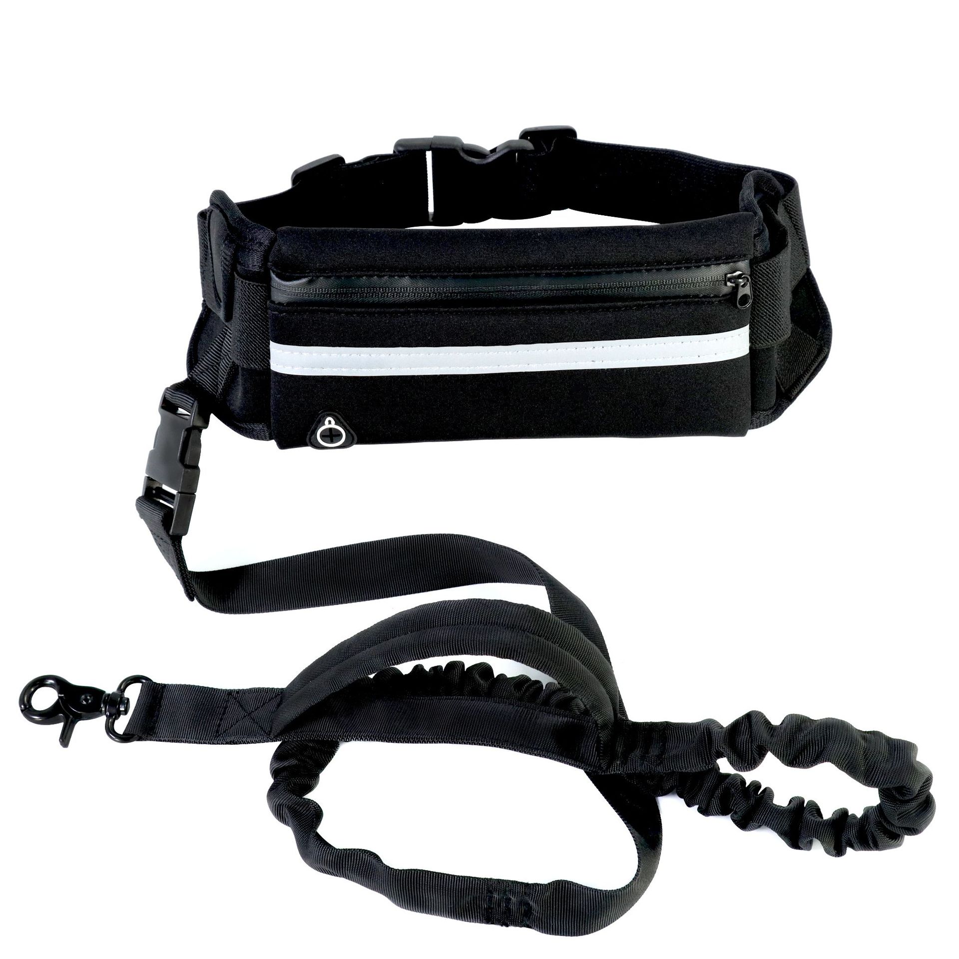 Hands Free Dog Leash Pet Walking And Training Belt Pets Gym From House Black