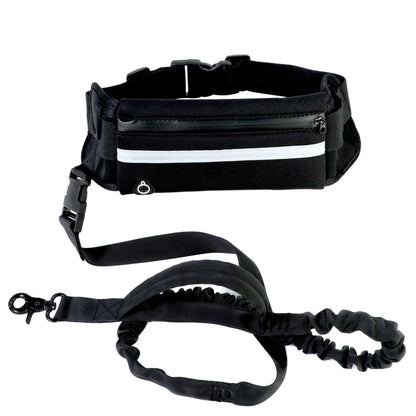 Hands Free Dog Leash Pet Walking And Training Belt Pets Gym From House Black