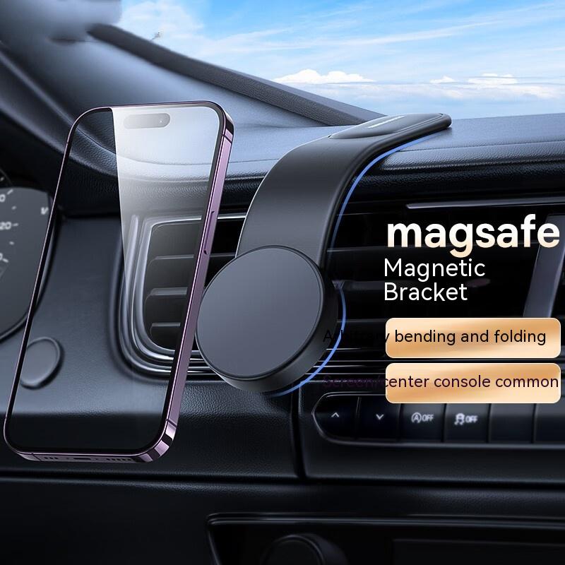 Magnetic Bendable Car Mobile Phone Holder Wireless Charger Phone Holder Vehicle dealsniper-net