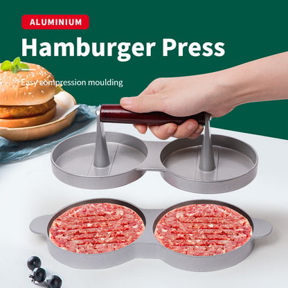 Mini Burger Press Slider Patty Wood Handle Hamburger Press Kitchen dealsniper-net