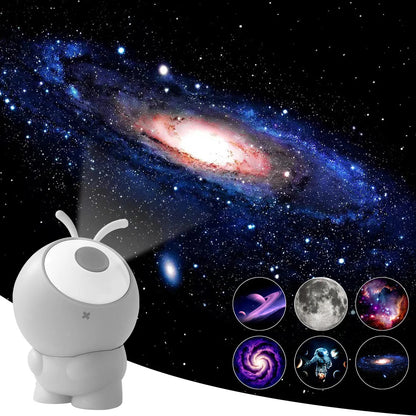 Rechargeable Galaxy Projector Lights 6in1 LED Planetarium Gadgets Gym From House