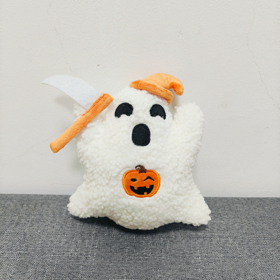 New Gus The Ghost With Pumpkin Pillow Halloween Pumpkin Holidays dealsniper-net Pumpkin Ghost 25cm