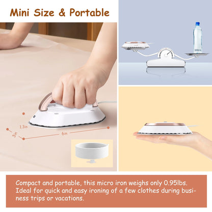 Newbealer Travel Iron With Dual Voltage Women DealSniper.net