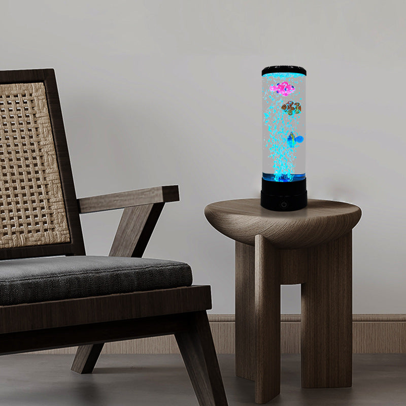 Simulation LED Colorful Large Bubble Fish Light Home Decor DealSniper.net Black Common Style