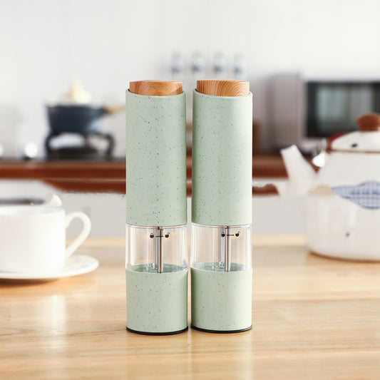 New Wheat Straw Pepper Mill Set Kitchen Gym From House