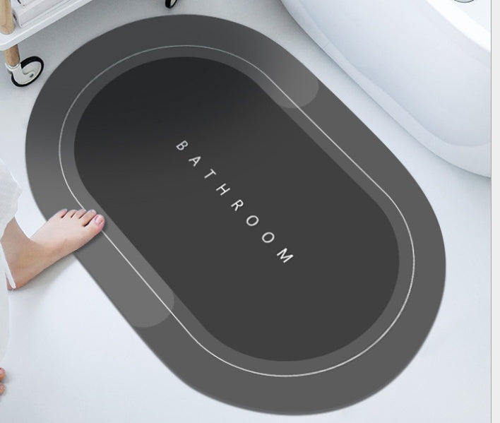 Bathroom Absorbent And Quick-drying Floor Mat House DealSniper.net Baikal dark grey 80x120cm 1PCS