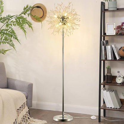 Bedroom Crystal Floor Lamp 69 Inch High Pole Lamp