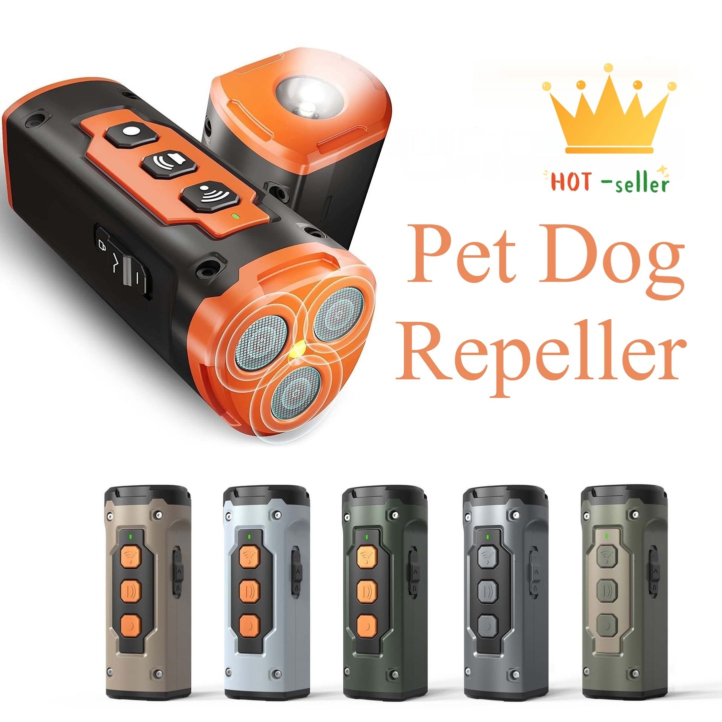 Dog Drive Ultrasonic Three-head Bark Plug Torch Dog Drive