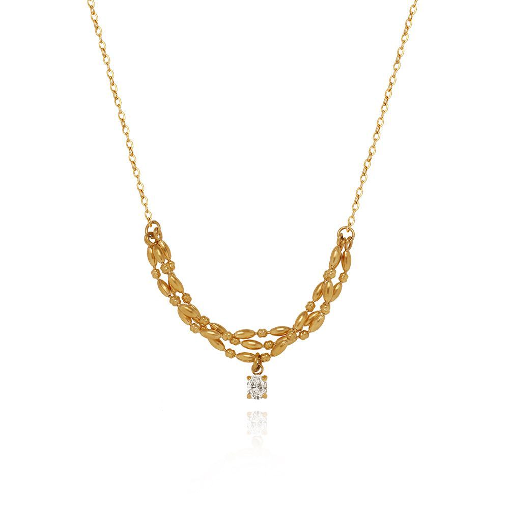 Titanium Steel Necklace For Women Clavicle Chain Jewelry dealsniper-net