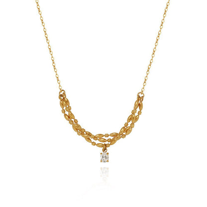 Titanium Steel Necklace For Women Clavicle Chain Jewelry dealsniper-net