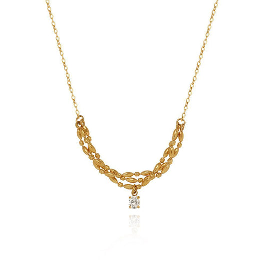 Titanium Steel Necklace For Women Clavicle Chain Jewelry dealsniper-net