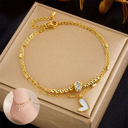 Fashion Jewelry Boho Classic Love Heart Ankle Chain Jewelry dealsniper-net