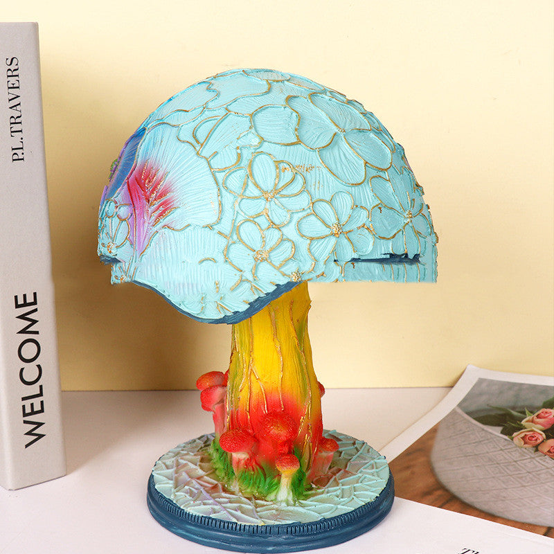 Family Fashion Colorful Table Lamp Desktop Decoration Home Decor DealSniper.net Small Mushroom Colorful