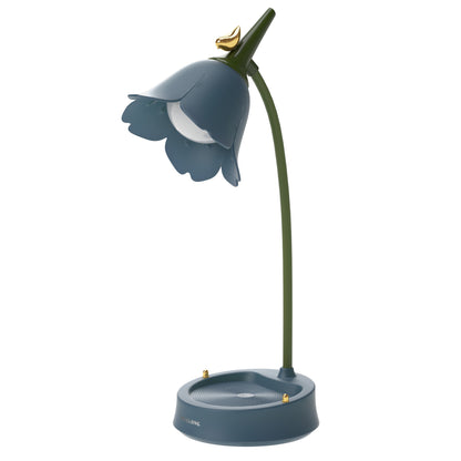 Flower LED Desk Lamp Student Lighting Touch Reading Lamp House dealsniper-net Blue USB