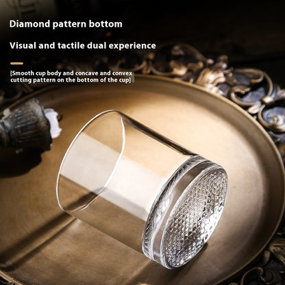 Whiskey Glass Crystal Grid Flower Ice Hockey Kitchen DealSniper.net