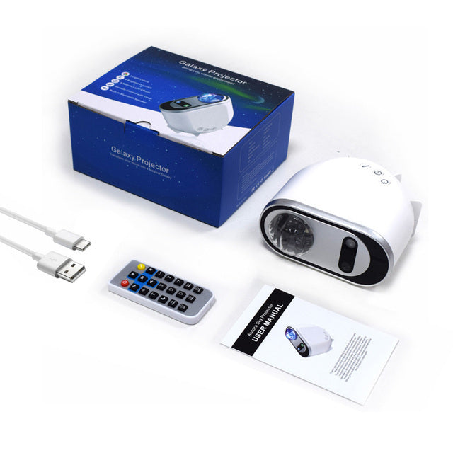 Aurora Borealis Starlight Projectors LED Galaxy Star Atmosphere Lamp Home Decor DealSniper.net White USB