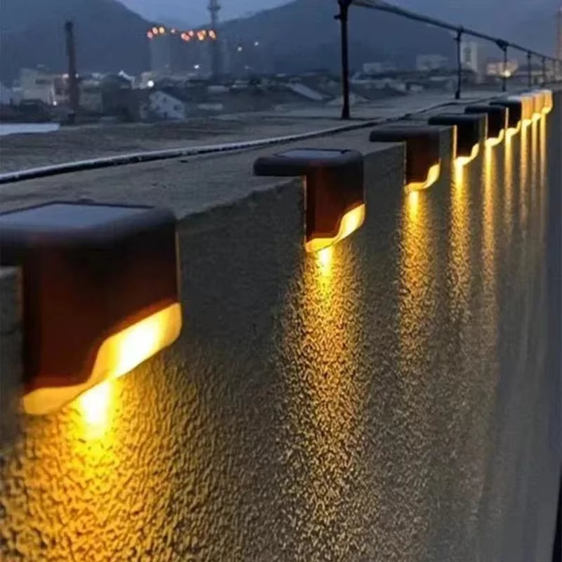 4 Solar LED Bright Deck Lights Outdoor Garden Patio Outdoor Gym From House