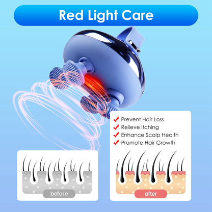 1Pc Electric Scalp Massager Rechargeable Head Massager Health Gym From House