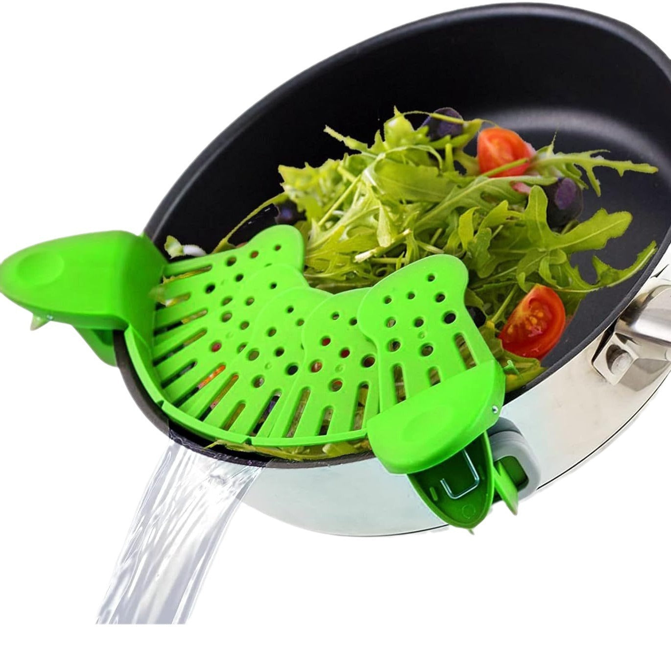 Universal Silicone Clip-on Pan Pot Strainer Anti-spill Pasta Pot Kitchen dealsniper-net