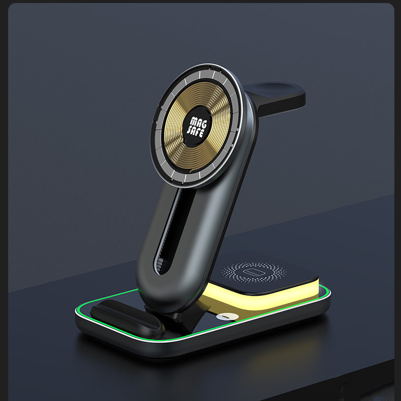 4-in-115W Small Night Light Wireless Charger Electronics DealSniper.net Silver grey